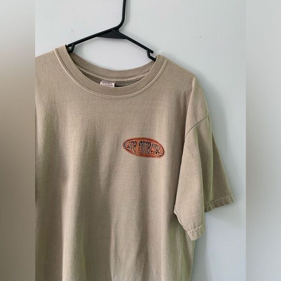 Gilden Golden Gate Bridge San Francisco CA Graphic T-shirt Beige Size L Unisex - Picture 5 of 6